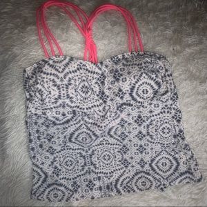 Tie Dye Style Swim Top